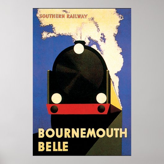 Bournemouth Belle Art Deco Poster (Voorkant)