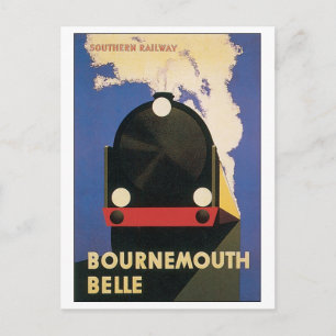 Bournemouth Belle Southern Railway Travel Poster Briefkaart