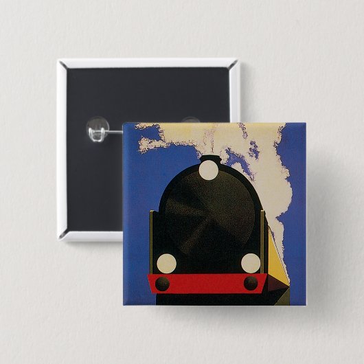 Bournemouth Belle Vierkante Button 5,1 Cm (Voorkant /achterkant)