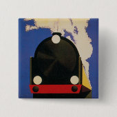 Bournemouth Belle Vierkante Button 5,1 Cm (Voorkant)