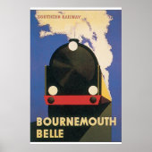 Bournemouth Belle Vintage Travel Poster (Voorkant)