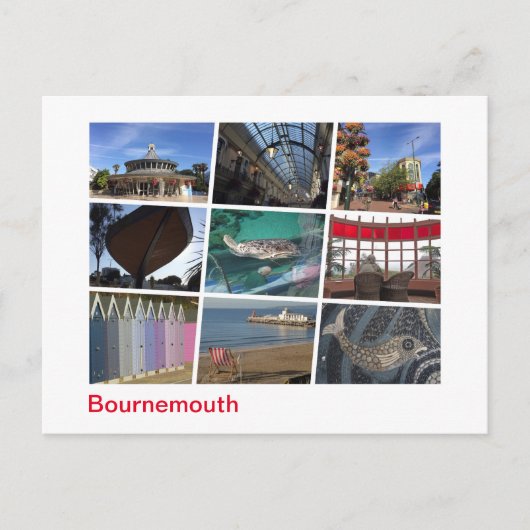 Bournemouth Briefkaart (Voorkant)