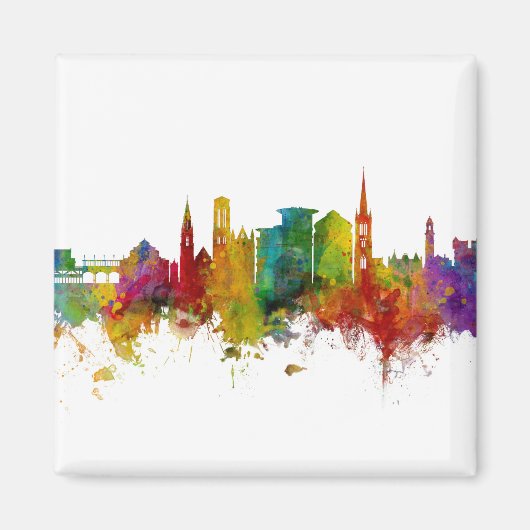 Bournemouth England Skyline Magneet (Voorkant)