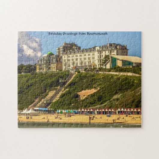 Bournemouth kust. legpuzzel (Horizontaal)