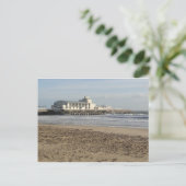 Bournemouth pier in de winter briefkaart (Staand voorkant)