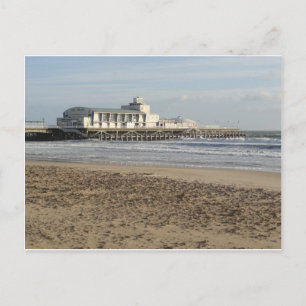 Bournemouth pier in de winter briefkaart