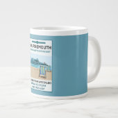 Bournemouth Retro Seaside Grote Koffiekop (Voorkant rechts)