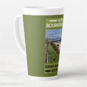 Bournemouth Retro Seaside Latte Mok (Linkerhoek)