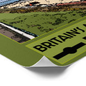 Bournemouth  Retro Seaside Poster (Hoek)