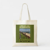 Bournemouth  Retro Seaside Tote Bag (Achterkant)