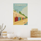Bournemouth Strand Dorset Kust Reisposter Poster (Keuken)