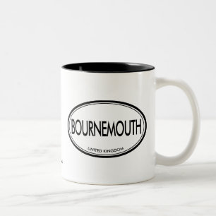 Bournemouth, Verenigd Koninkrijk Tweekleurige Koffiemok