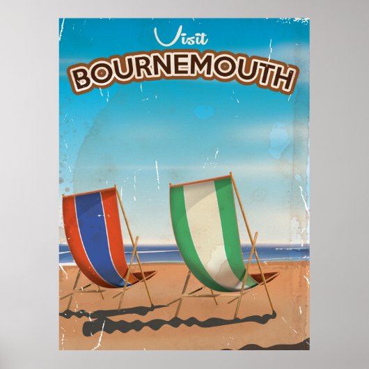 Bournemouth vintage reisposter poster (Voorkant)