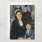 Boursier en haar dochter | Berthe Morisot (Voorkant / Achterkant)