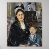 Boursier en haar dochter | Berthe Morisot Poster (Voorkant)