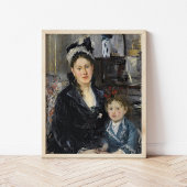 Boursier en haar dochter | Berthe Morisot Poster