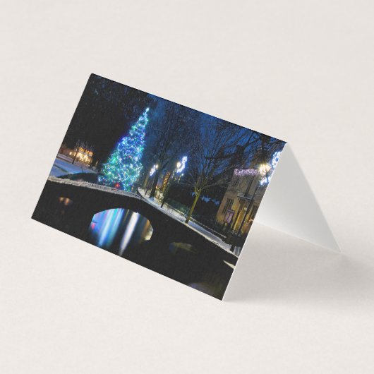 Bourton op de Katoeages met de waterkerst Kaart (Voorkant)