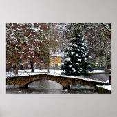 Bourton op de Katoeages met de waterkerst Poster (Voorkant)