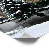 Bourton op de Katoeages met de waterkerst Poster (Hoek)