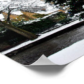 Bourton op de Katoeages met de waterkerst Poster (Hoek)