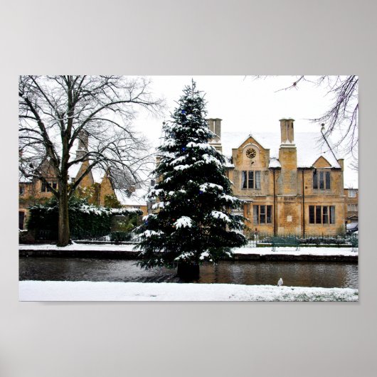 Bourton op de Katoeages met de waterkerst Poster (Voorkant)
