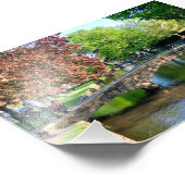 Bourton op de waterkrammen Engeland Foto Afdruk (Hoek)