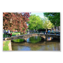 Bourton op de waterkrammen Engeland Foto Afdruk