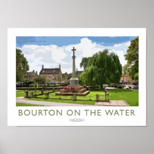 Bourton op het Poster van de waterspoorweg