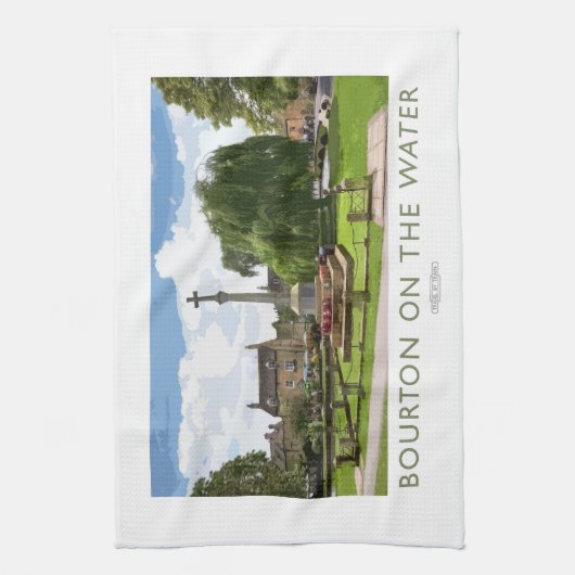 Bourton op het Poster van de waterspoorweg Theedoek (Verticaal)