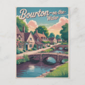 Bourton op het water  briefkaart (Voorkant)