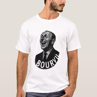 Bourvil Vintage Portrait  French Movie Legend T-shirt