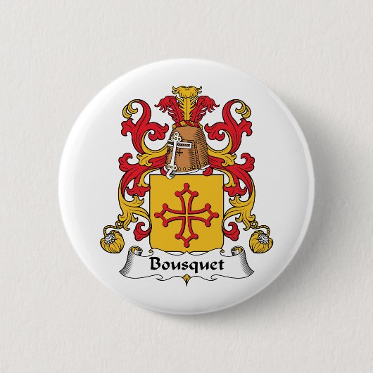 Bousquet Family Crest Ronde Button 5,7 Cm (Voorkant)