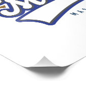 Bousquet Mountain Massachusetts Ski logo Foto Afdruk (Hoek)