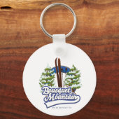 Bousquet Mountain Massachusetts Ski logo Sleutelhanger (Achterkant)