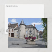 Boussac, Creuse, briefkaart Frankrijk (Voorkant / Achterkant)