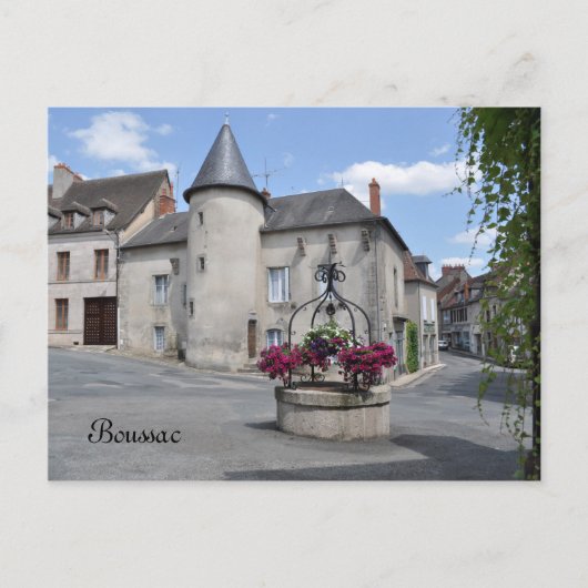 Boussac, Creuse, briefkaart Frankrijk (Voorkant)