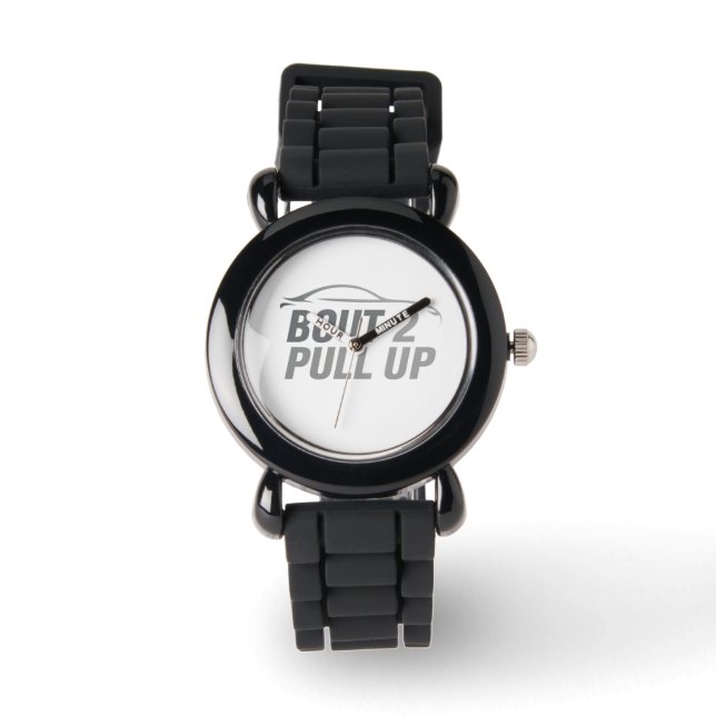 BOUT2PULLUP Watch – Altijd op tijd… Horloge (Voorkant)