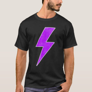 Bout Bliksem Paars Wit Design Team Sport  T-shirt