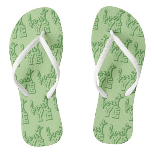 Bout Ye Flipflops, Northern Irish Greeting Teenslippers (Voetbed)