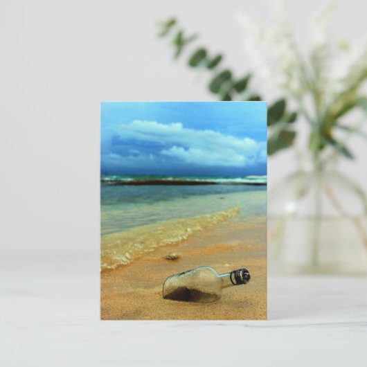 bouteille à la mer briefkaart (Staand voorkant)