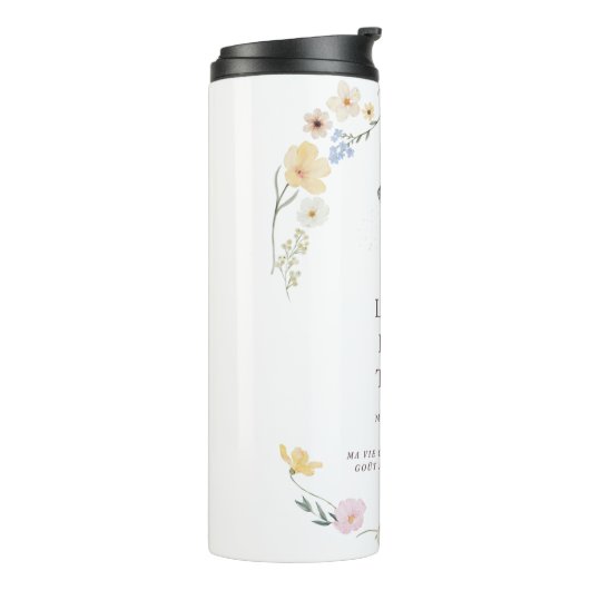 Bouteille isotherme thermosbeker (Gedraaid links)