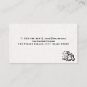 Bouten en moeren | Metallic Background | Stalen Pl Visitekaartje (Achterkant)