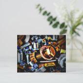Bouten Pop Art Briefkaart (Staand voorkant)