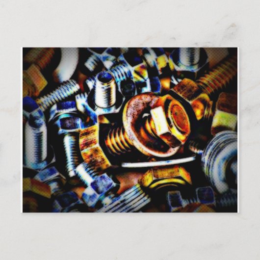 Bouten Pop Art Briefkaart (Voorkant)