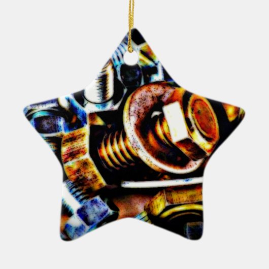 Bouten Pop Art Keramisch Ornament (Voorkant)