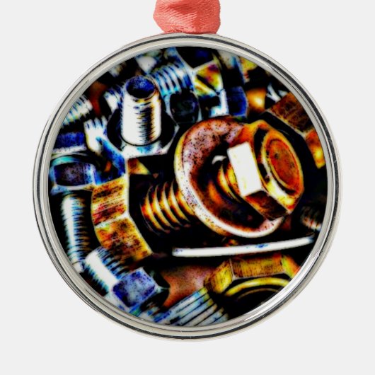 Bouten Pop Art Metalen Ornament (Voorkant)