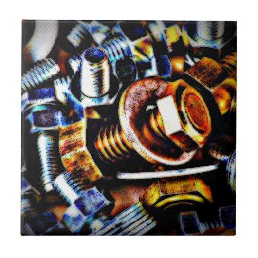 Bouten Pop Art Tegeltje (Voorkant)