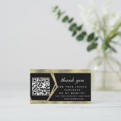 Boutique Beauty Business Hartelijk dank voor de Go Visitekaartje (Staand voorkant)