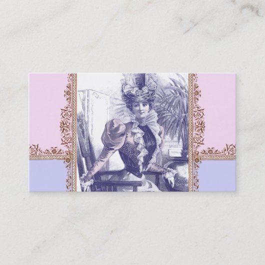  Boutique - Belle Epoque Victoriaans Era Diva Visitekaartje (Voorkant)