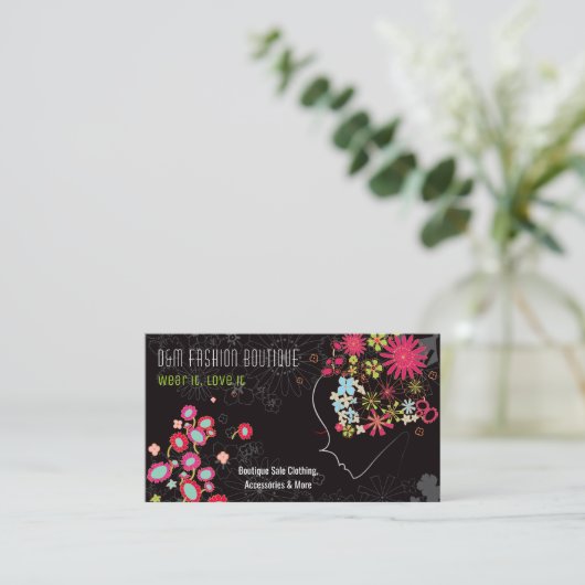 Boutique | Beroepsbeoefenaars Visitekaartje (Staand voorkant)